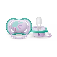 Пустышка Philips ultra air, солнышко, 0-6 мес., 1 шт.