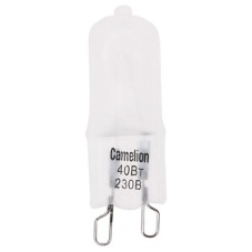 Лампа галогенная 40Вт капсула G9 2850К 240В прозр. Camelion 5553