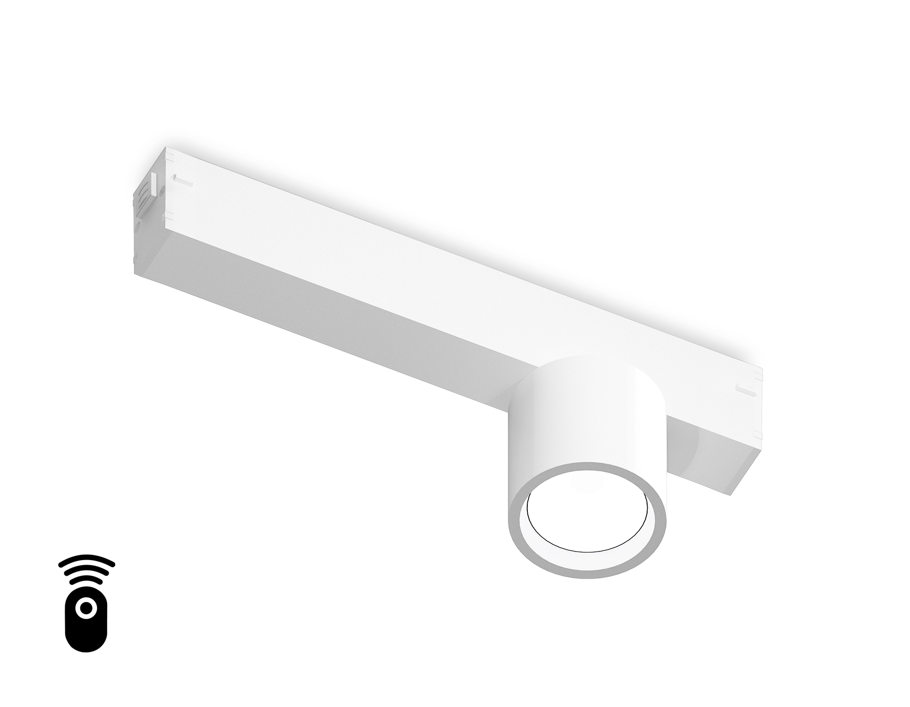 Управляемый светодиодный светильник для шинопровода Magnetic Ambrella light GL1241 WH белый IP20 7W 3000K-6400K 220V 24° D75*85 (Без ПДУ)