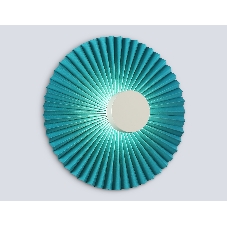 Настенный светильник Ambrella light LH72651 WH/GR белый/бирюзовый 6W 3000K D300*100