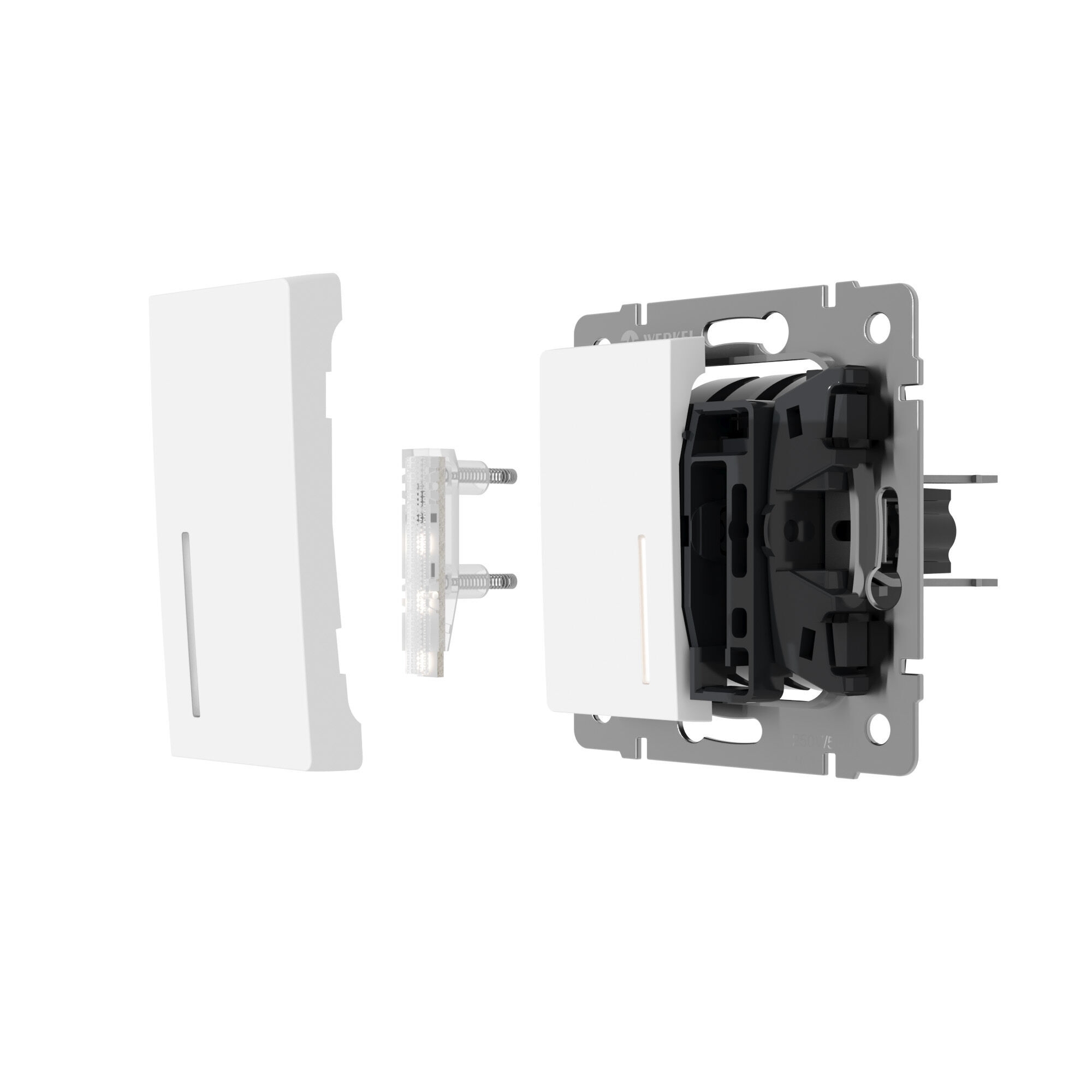 Блок LED подсветки для выключателя Werkel 10 шт. W8020101 (белый)
