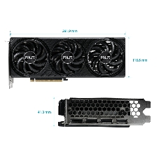 Видеокарта Palit GeForce RTX 5070 INFINITY 3 OC, 12 GB GDDR7, 192 bit, 3xDisplayPort, HDMI, GPU 2325 MHz