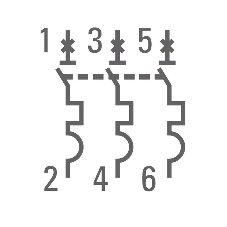 Выключатель автоматический модульный 3п C 63А 4.5кА ВА 47-63 PROxima EKF mcb4763-3-63C-pro