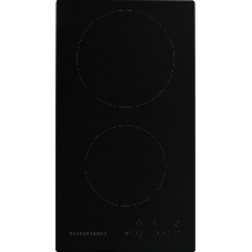 Электрическая варочная панель Kuppersberg ECO 301/ширина 30 см, 2 зоны ускоренного нагрева HI-Light, сенсорное управление, 3 цифровых дисплея, 9 уровней мощности, таймер, автоматика закипания, автоотключение, защита от детей, индикаторы остаточного тепла, Stop & Go, черный/прямой край
