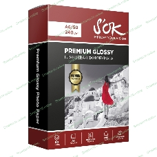 Фотобумага RC Glossy Premium 240gsm; A6*50глянцевая Премиум; 240г/м2; формат А6; 50 листов RC