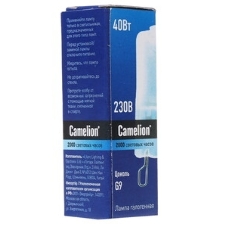 Лампа галогенная 40Вт капсула G9 2850К 240В прозр. Camelion 5553