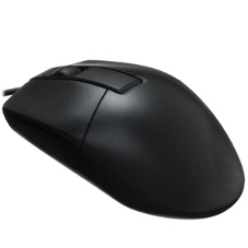Мышь проводная A4Tech OP-330 черный, 1200 dpi, USB, кнопки - 3