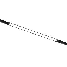 Трековый линейный светильник Ambrella light GL8045 BK черный IP20 18W 3000-6000K 220V 120° 410*25*41