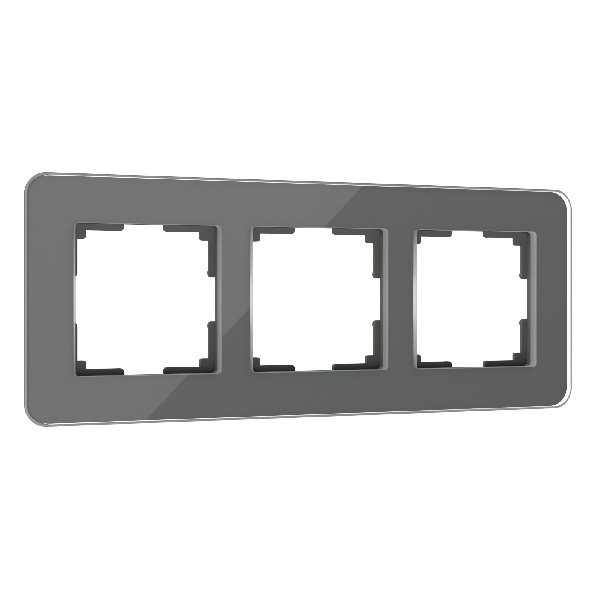 Рамка на 3 поста Elite (графит, стекло) W0032440