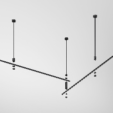 Декоративная стойка двойная 606 мм Esthetic Magnetic 85150/00