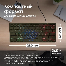 Клавиатура проводная Oklick Oklick 300S черный USB