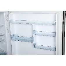 Холодильник Hitachi R-VG660PUC7-1 GBK черный стекло двухкамерный 405/145л морозилка сверху No Frost