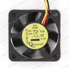 Вентилятор для корпуса Gembird черный, 40 мм, 5000 об/мин, 27 дБ, 3 pin