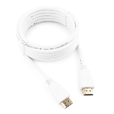 Кабель Cablexpert HDMI CC-HDMI4-W-10, 19M/19M, v2.0, медь, позол.разъемы, экран, 3 м, белый, пакет