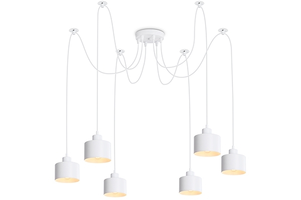 Светильник Ambrella light TR8131/6 WH белый E27*6 max 40W D700*800