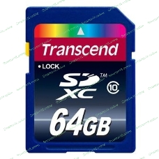 Флеш карта SDXC 64Gb Class10 Transcend TS64GSDXC10U1 BULK w/o adapter