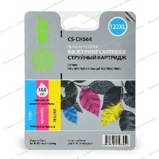 Картридж струйный Cactus CS-CH564 №122XL многоцветный (18 мл.) для DeskJet 1050/2050/2050s