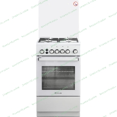 Плита Газовая De Luxe 5040.40г (кр) ЧР-012 серый (стеклянная крышка) реш.чугун