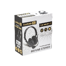 Гарнитура Exegate 960 USB Stereo чёрный, проводная, USB, регулятор громкости