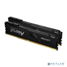 Оперативная память Kingston Fury Beast, DDR4, 64GB (2x32GB), 3200MHz, CL16, DIMM, черный