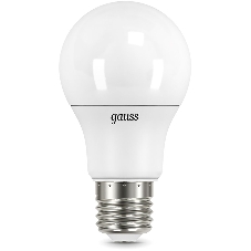 Лампа светодиодная Gauss A60 12Вт цок.: E27 шар 220B 3000K св. свеч. бел. теп. A60 (упак.: 10 шт)