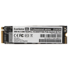Накопитель SSD ExeGate NextPro+ KC2000TP256, 256Gb, M.2 2280, PCIe 3.0 x4, NVMe, R/W 1500/900