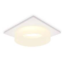 Светильник Ambrella light TN1314 SWH/FR белый песок/белый матовый GU5.3 92*92*45