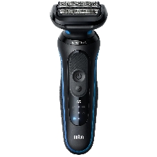 Электробритва Braun S5 52-B1600S синий с чехлом и насадками для стайлинга тела и бороды тип 5762