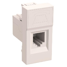 Розетка телефонная RJ-11 IEK (CKK-40D-RT1-K01) РКФ-10-00-П кат.3 (на 1 модуль) ПРАЙМЕР белая