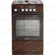 Плита электрическая De Luxe 5004.18э-014 коричневый, конфорок 4 шт, духовка 43 л, 50 см x 85 см x 50 см