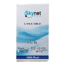 Кабель SkyNet Light UTPнг-LSZH 4x2x0,46, низкое дымовыделение, нулевое содержание галогенов, медный, FLUKE TEST, кат.5e, однож., 305 м, box, оранжевый