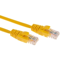 Патч-корд U/UTP Rexant cat.5e, RJ45-RJ45, 26AWG, LSZH, желтый, 0,3м
