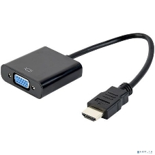 Адаптер Filum HDMI - VGA, 0.15 м., разъемы: HDMI A male-VGA female-mini jack female, пакет. (FL-A-HM-VGAF-mjack-0.15M)
