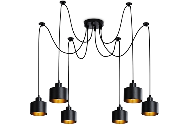 Светильник Ambrella light TR8132/6 BK черный E27*6 max 40W D700*800