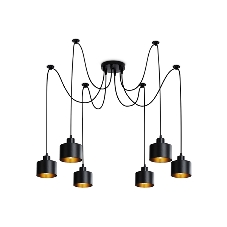 Светильник Ambrella light TR8132/6 BK черный E27*6 max 40W D700*800