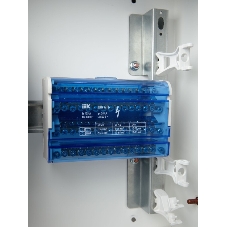 Шины на DIN-рейку в корпусе (кросс-модуль) IEK YND10-4-15-125 ШНК 4х15 3L+PEN