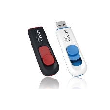 Флешка USB ADATA С008 (AC008-64G-RWE), 64Gb, USB 2.0, R/W 15/5, белый/синий