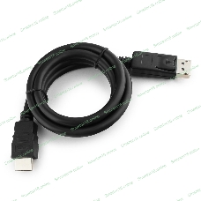 Кабель DisplayPort-HDMI Gembird/Cablexpert 1м, 20M/19M, черный, экран, пакет