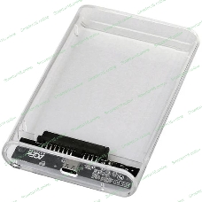Внешний корпус для HDD/SSD AgeStar 3UB2P6C SATA III пластик прозрачный 2.5