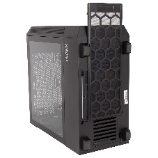 Компьютерный корпус Hiper PB81 черный без БП ATX 3x120мм 2xUSB2.0 2xUSB3.0 audio bott PSU