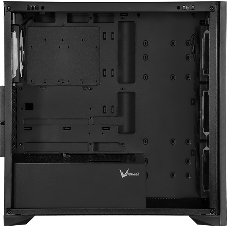 Корпус Formula V Line TimberLine T0 Black, ATX, wood+plastic front, TYPE-C*1, USB3.0*2, FRONT 3x120мм FRGB, REAR 1x120мм FRGB