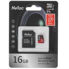 Флеш карта Netac MicroSD P500 Extreme Pro 16Gb, Retail version card only