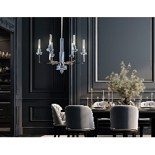 Люстра Ambrella light LH53124/6 GD/WH/GB золото/белый/серо-синий 10W 3000K D660*1120