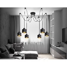 Светильник Ambrella light TR8132/6 BK черный E27*6 max 40W D700*800