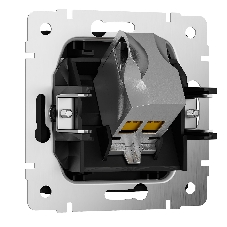 Розетка Ethernet RJ-45 cat. 6A экранированная (черный матовый)