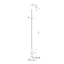 Декоративная стойка двойная 606 мм Esthetic Magnetic 85150/00
