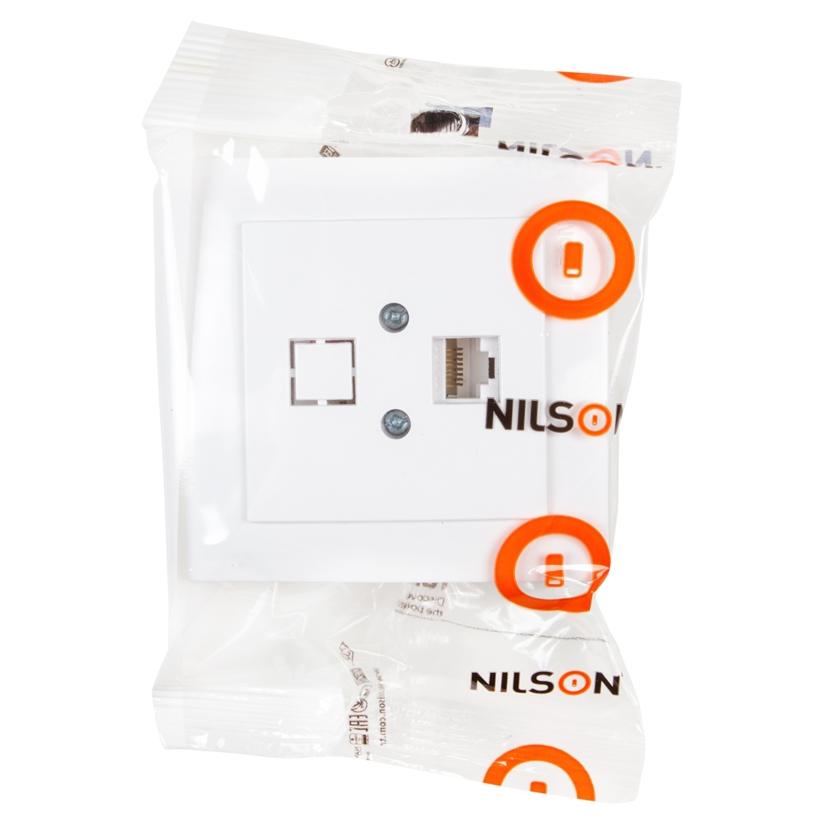 Nilson Роз. компьютерная 1-местн. СУ, (RJ45 CAT5), ТУРАН (TOURAN), белый (24111044)