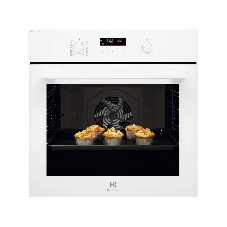 Духовой шкаф электрический Electrolux EOD6F77WV с конвекцией, приготовление на пару, объем 72 л, утапливаемые переключатели, 9 режимов,очистка каталитическая, 3 стекла в дверце, направляющие проволочные + телескопические (1 уровень), термощуп