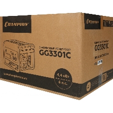 ГенераторCHAMPION GG3301C (2,8/3,1кВт 6лс 15л46кг высокий пусковой ток, 7кВт), шт