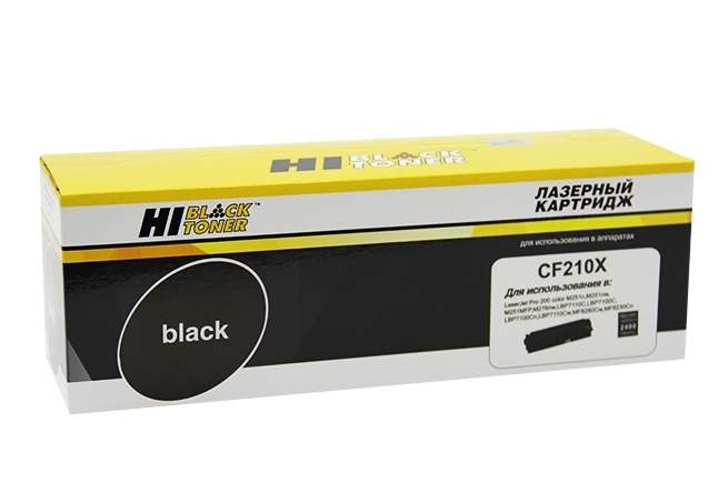 Расходные материалы Hi-Black CF210X  Картридж для HP LJ Pro 200 M251/MFPM276, №131X, BK    